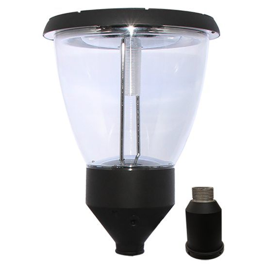 PL14 Solar Balmoral Post / Pole Top Light (Single Lampshade)