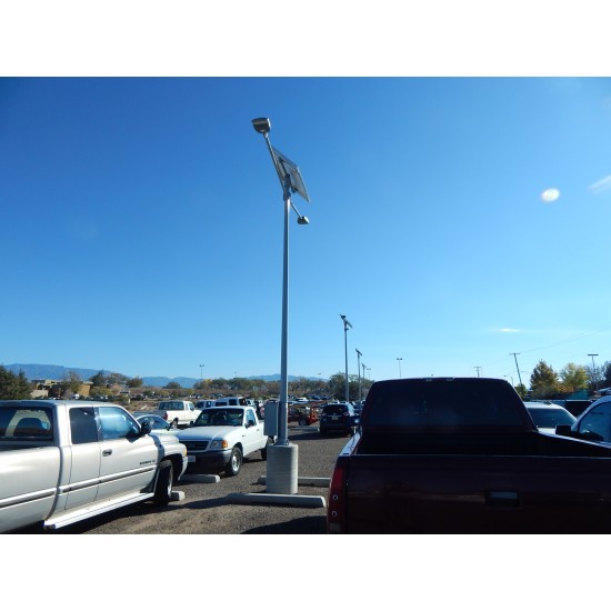 SL36 Double Solar Parking Lot Light (With Pole) 35W~65W