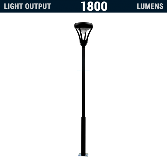 PO22 Solar Street Light 14W (With Pole)