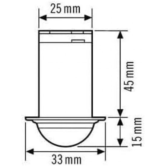 RC16 Mini Recessed Motion Detector