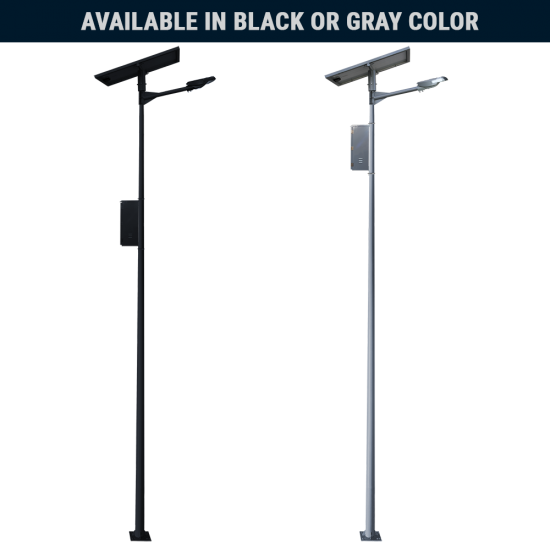 SL12 Solar Parking Lot Light (With Pole) 10W~25W