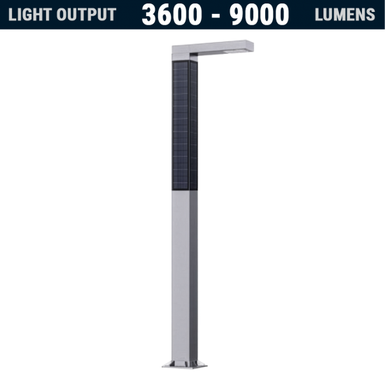 SL75 Solar Fully Integrated Street Light (With Pole) 20W To 50W