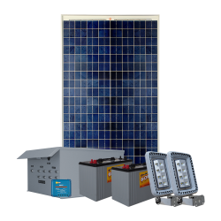 BL32 Solar 10W To 35W Floodlight System (2 Fixtures)