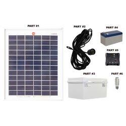 FL100 Solar LED Light Bulb Conversion System (1 3W Fixture) FL100 Solar LED Light Bulb Conversion System (1 3W Fixture)