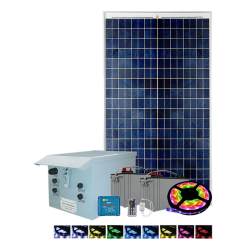 FL21 Solar LED Ribbon Sign Light System White or RGB FL21 Solar LED Ribbon Sign Light System White or RGB
