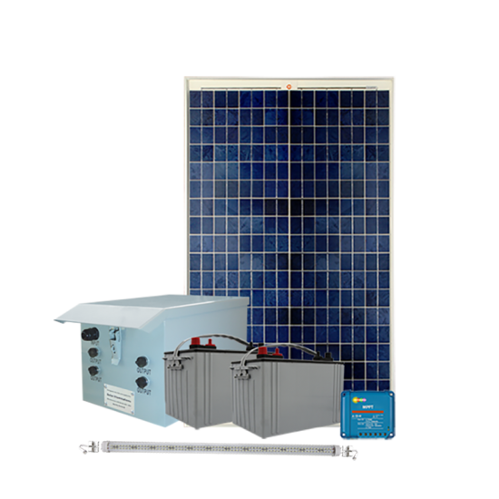 FL28 Solar 10W LED Tube Sign Light System (1 to 4 Fixtures)