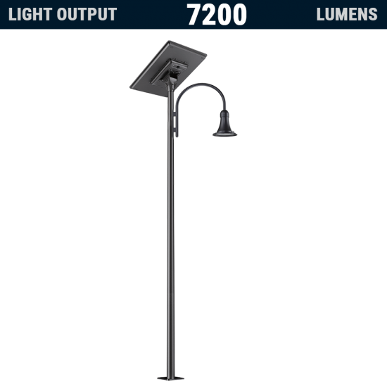 PO95 Solar Street Light 40W (With Pole)
