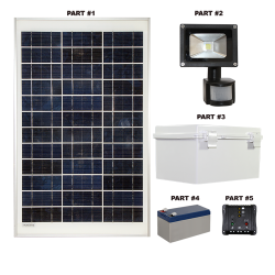 SF20 Solar LED Mini Floodlight System With Motion Sensor (1 Fixture) SF20 Solar LED Mini Floodlight System With Motion Sensor (1 Fixture)