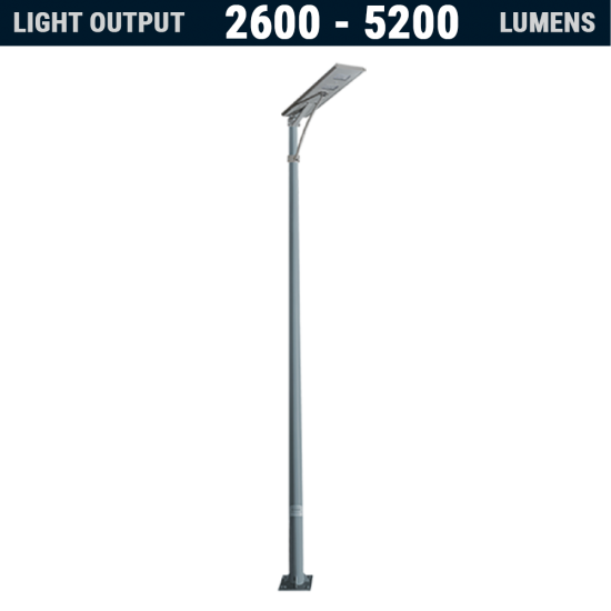 SL29 Solar All-In-One LED Area Light (With Pole) 20W~40W