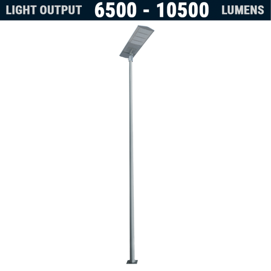 SL41 Solar All-In-One Street Light 60W To 100W (With Pole)