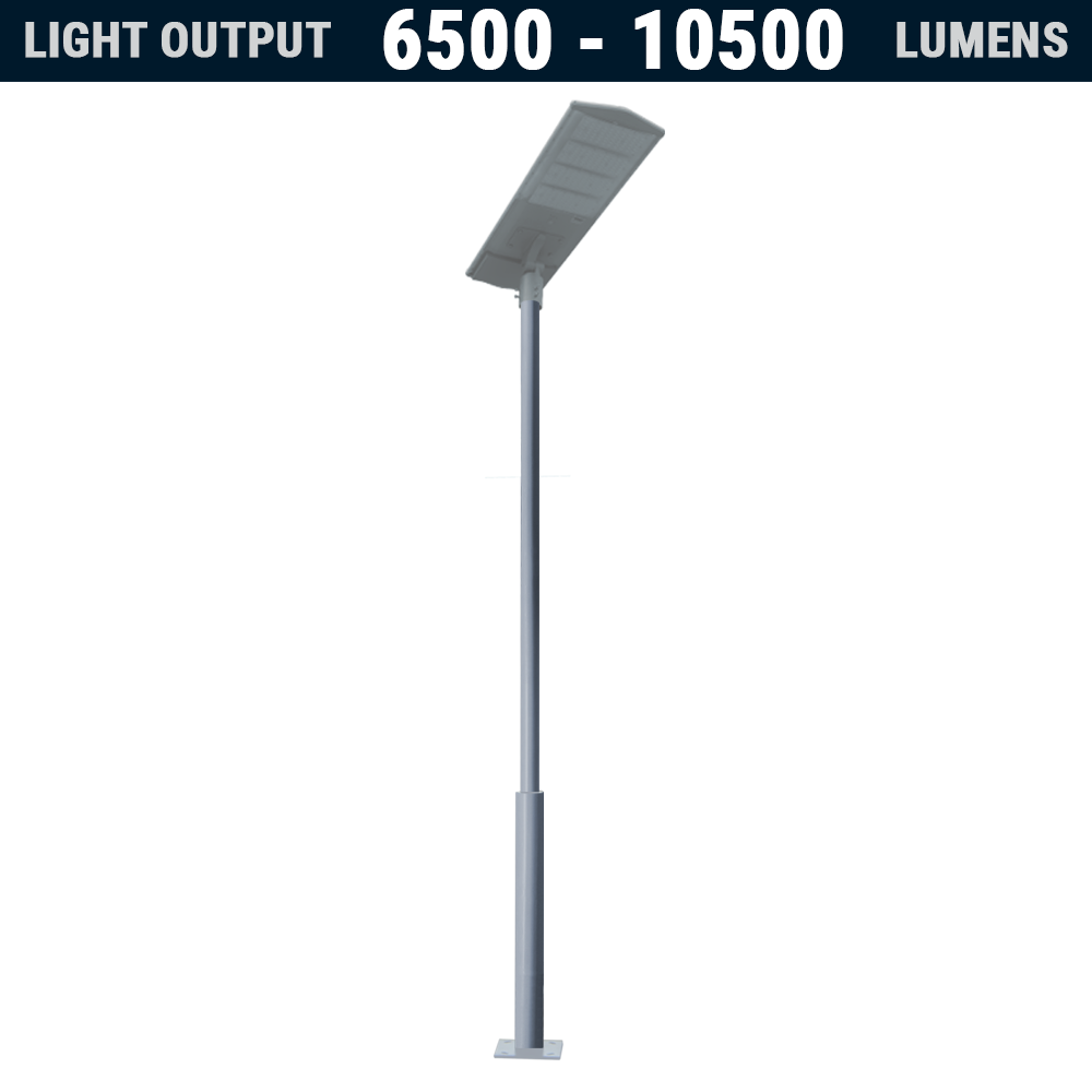 SL41 Solar 60W/80W/100W LED Area Light (With Pole)