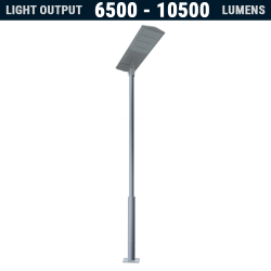 SL41 Solar 60W~100W LED All-In-One Street Light (With Pole)