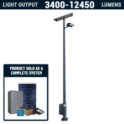 SL04 Solar LED Area Light (With Pole) 30W~150W SL04 Solar LED Area Light (With Pole) 30W~150W