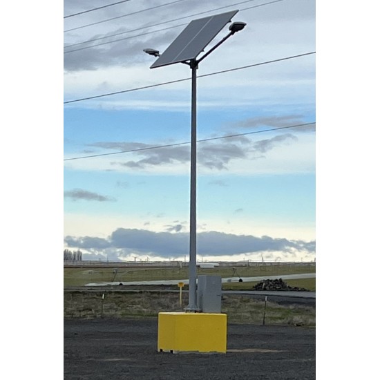 SL36 Double Solar Parking Lot Light (With Pole) 35W~65W