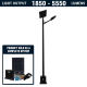 SL45 Solar LED Parking Lot Light (With Pole) 10W~30W