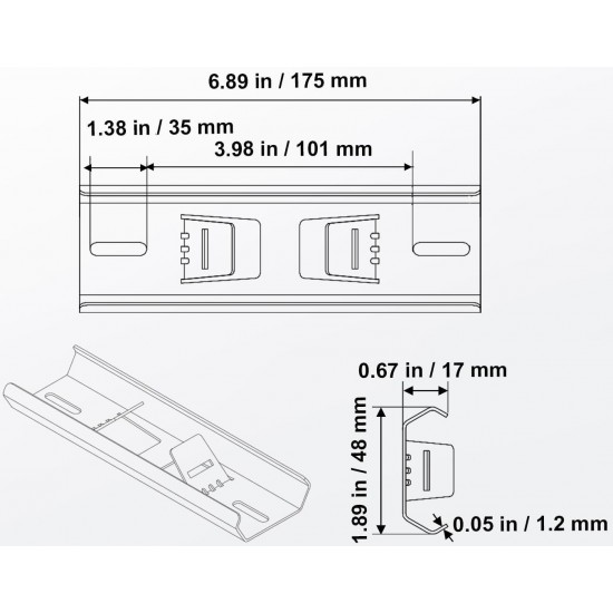 PE11 Universal Bracket & Adjustable Banding Strap