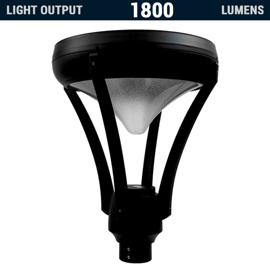 PL22 Solar Pole Top Light Fixture