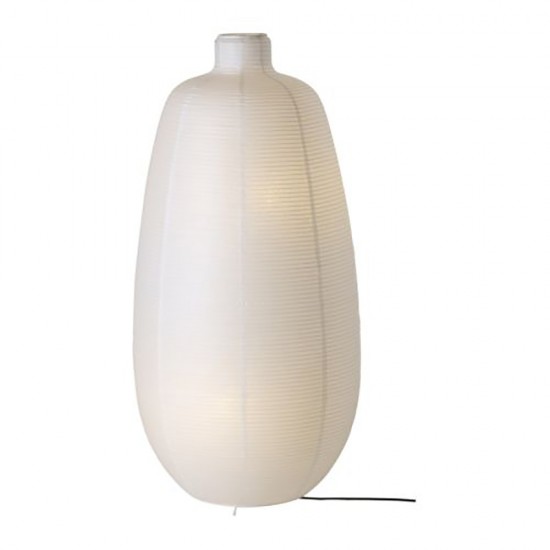 Hl50 Solar Led Floor Lamp With Shade, White Rice Paper Floor Lamp