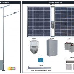 SL34 Solar 35W~135W LED Street Light (With Pole)