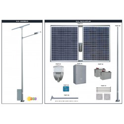 SL34 Solar 35W~135W LED Street Light (With Pole)