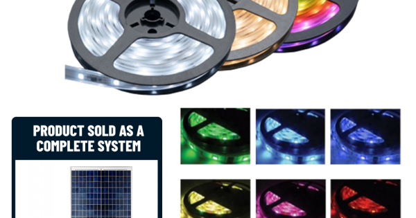 FL21 Solar Flexible LED Ribbon Light Kit (1 Roll)