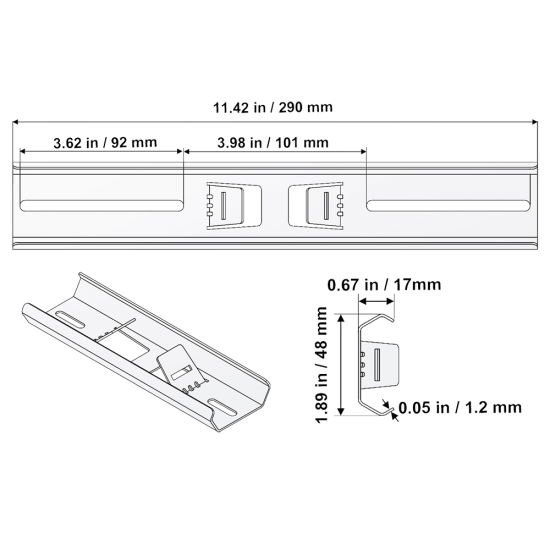 PE11 Universal Bracket & Adjustable Banding Strap