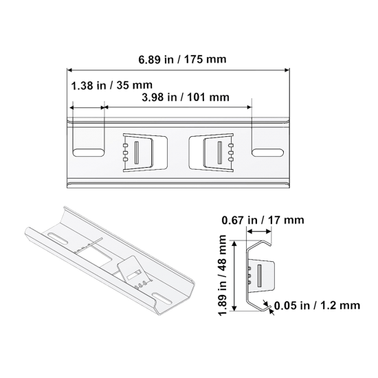 PE11 Universal Bracket & Adjustable Banding Strap