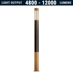 SL76 Solar 24W~60W LED Parking Lot Light (With Pole)