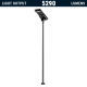 SL27 Solar 23W LED Parking Lot Light (With Pole)