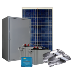 SL25 Solar 35W~135W + 10w~25 LED Street & Sidewalk Light (With Pole)