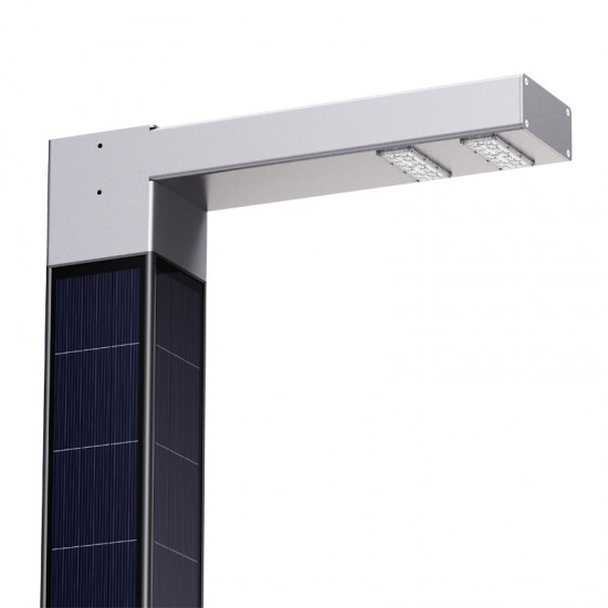 SL78 Solar Double 24W~60W LED Street Light (With Pole)